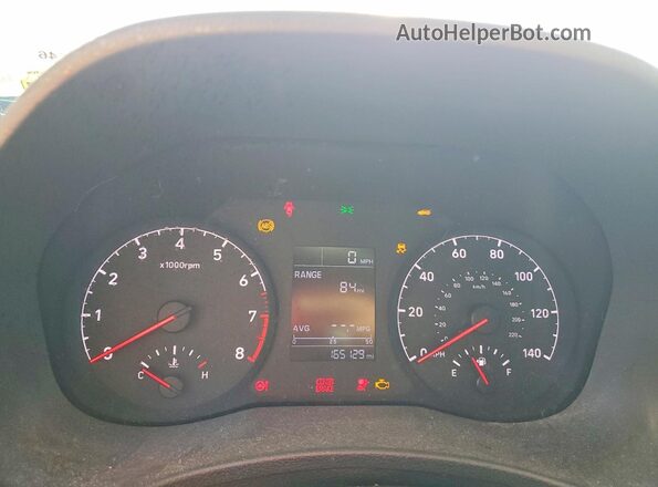 3KPC24A65LE104111 2020 HYUNDAI ACCENT Blue Vista del cuadro de instrumentos