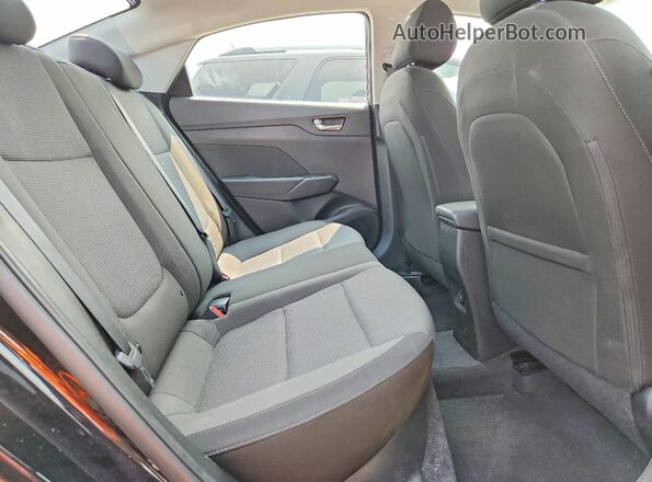 3KPC24A65LE123273 2020 HYUNDAI ACCENT Black Вид задніх сидінь