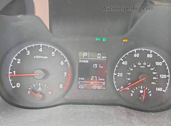 3KPC24A65LE123273 2020 HYUNDAI ACCENT Black Вид щитка приладів