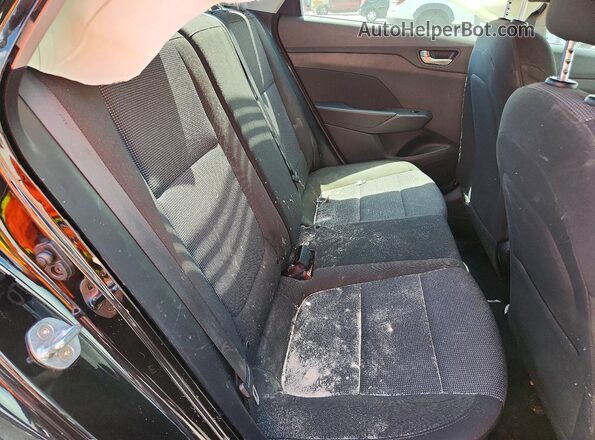 3KPC24A65ME135165 2021 HYUNDAI ACCENT Black უკანა სავარძლების ხედი