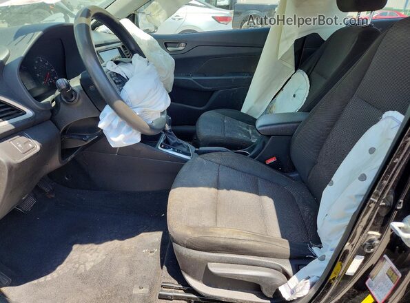 3KPC24A65ME135165 2021 HYUNDAI ACCENT Black წინა სალონის ხედი