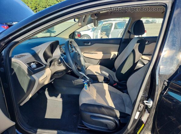 3KPC24A66LE093975 2020 HYUNDAI ACCENT Black Widok wnętrza z przodu