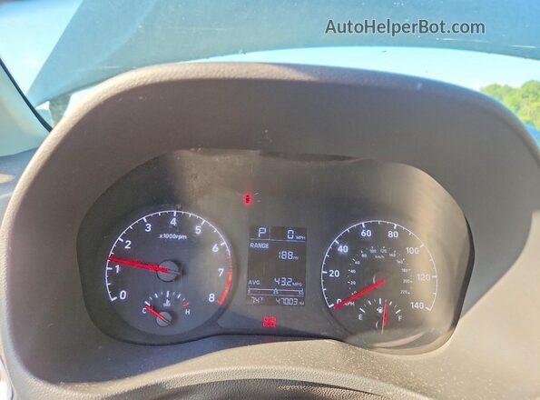 3KPC24A66LE093975 2020 HYUNDAI ACCENT Black Widok zestawu wskaźników