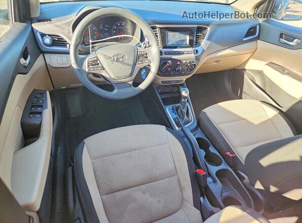 3KPC24A66LE093975 2020 HYUNDAI ACCENT Black Widok deski rozdzielczej