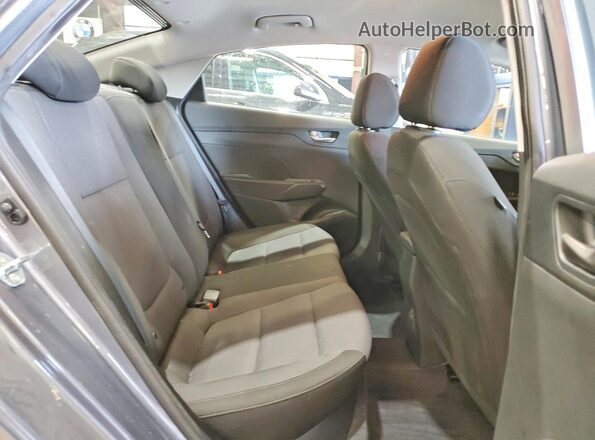 3KPC24A66LE107177 2020 HYUNDAI ACCENT Gray Vista de los asientos traseros