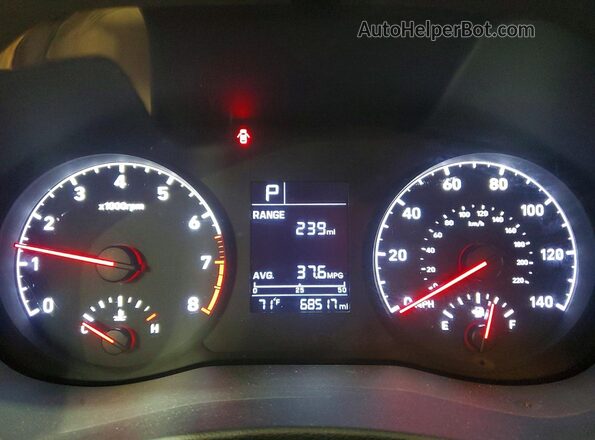 3KPC24A66LE107177 2020 HYUNDAI ACCENT Gray Vista del cuadro de instrumentos