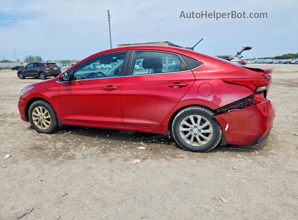 3KPC24A66NE157919 2022 HYUNDAI ACCENT Red Rear left