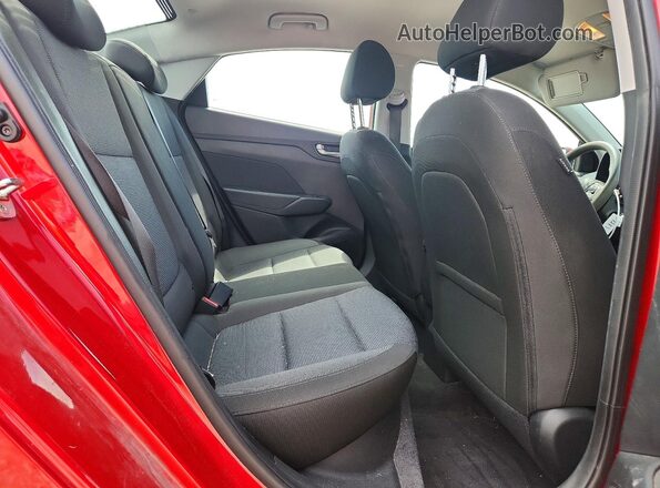 3KPC24A66NE157919 2022 HYUNDAI ACCENT Red Rear seats view