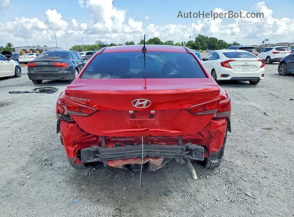 3KPC24A66NE172291 2022 HYUNDAI ACCENT Red Widok z tyłu