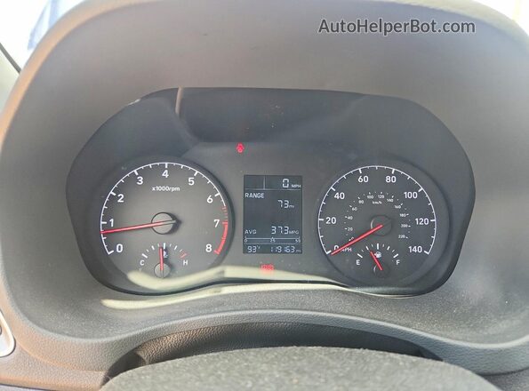 3KPC24A67LE111884 2020 HYUNDAI ACCENT Blue Widok zestawu wskaźników