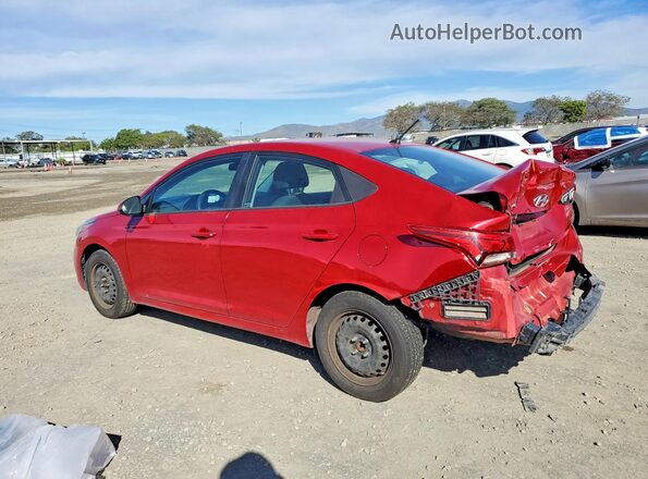3KPC24A67ME140397 2021 HYUNDAI ACCENT Red უკანა მარცხენა