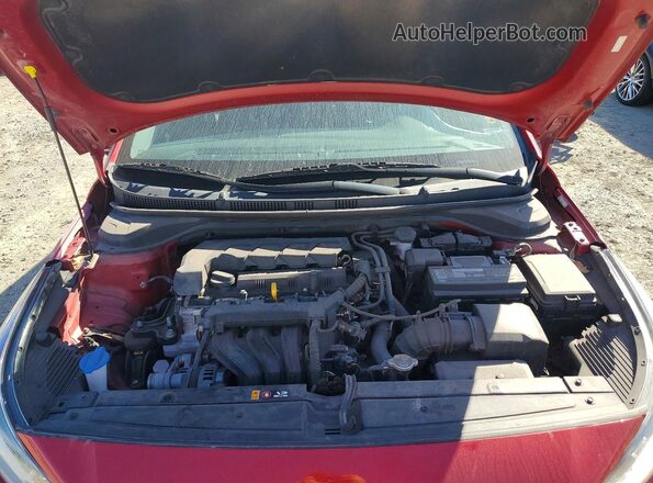 3KPC24A67ME140397 2021 HYUNDAI ACCENT Red უკანა სალონის ხედი