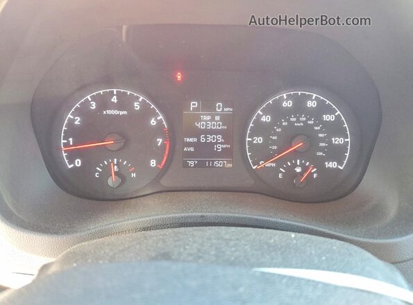 3KPC24A67ME140397 2021 HYUNDAI ACCENT Red ხელსაწყოთა პანელის ხედი