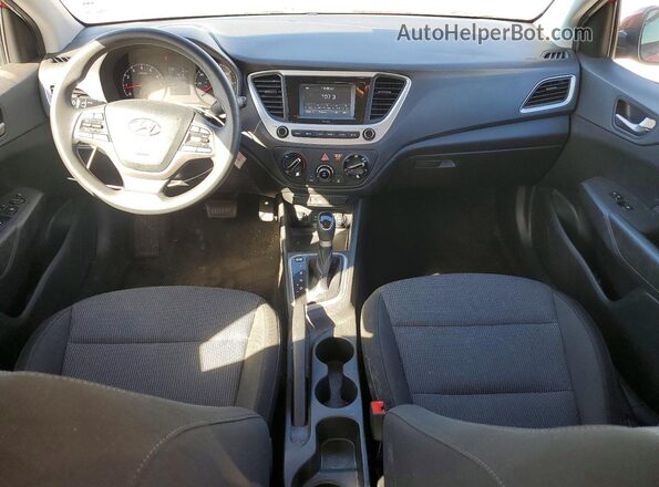 3KPC24A67ME140397 2021 HYUNDAI ACCENT Red წინა პანელის ხედი