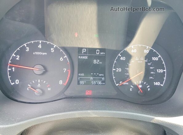3KPC24A67ME148791 2021 HYUNDAI ACCENT Silver Widok zestawu wskaźników