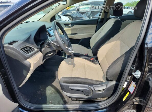 3KPC24A67NE168119 2022 HYUNDAI ACCENT Black Սալոնի դիմացի տեսք