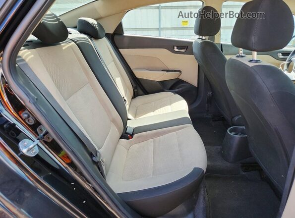 3KPC24A67NE168119 2022 HYUNDAI ACCENT Black Հետևի նստատեղերի տեսք