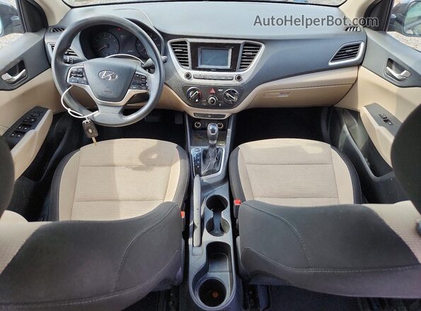 3KPC24A67NE168119 2022 HYUNDAI ACCENT Black Առջևի վահանակի տեսք