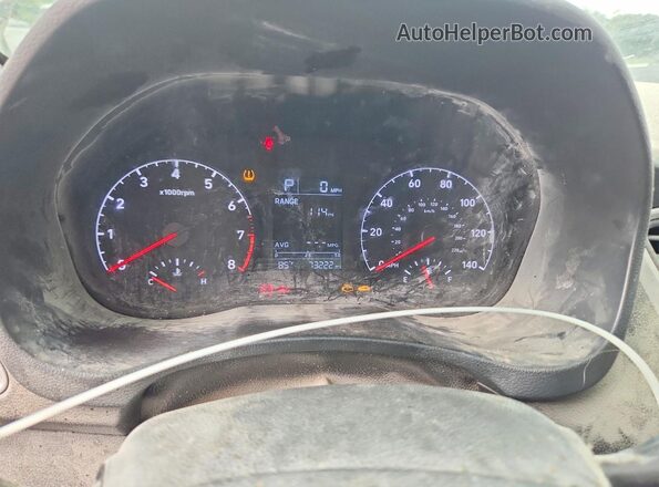3KPC24A67NE183400 2022 HYUNDAI ACCENT White Սարքավորումների վահանակի տեսք