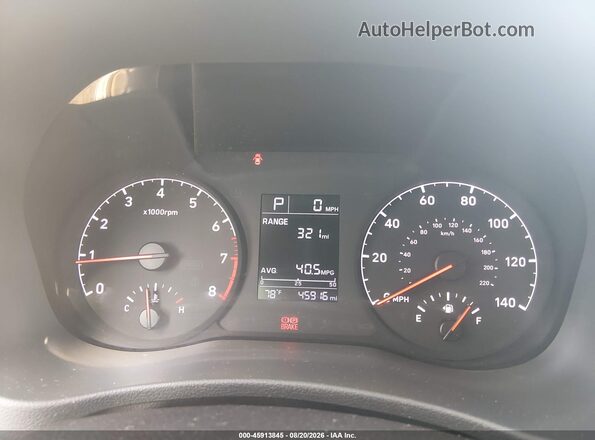3KPC24A67NE189908 2022 HYUNDAI ACCENT Gray Vista de los asientos traseros