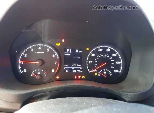 3KPC24A68LE112526 2020 HYUNDAI ACCENT Blue Vista del cuadro de instrumentos
