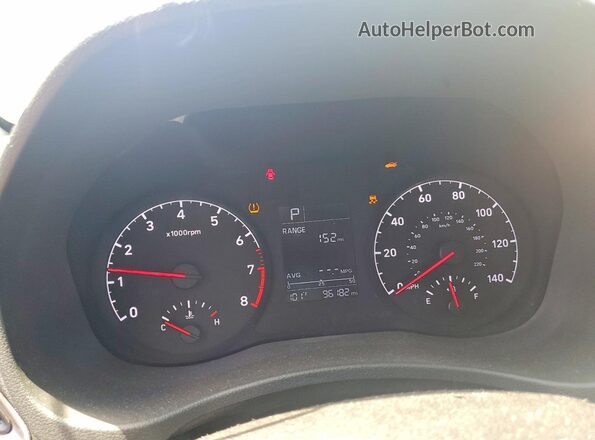 3KPC24A68LE121579 2020 HYUNDAI ACCENT Blue Widok zestawu wskaźników