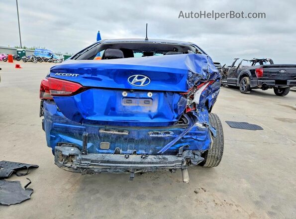 3KPC24A68LE121579 2020 HYUNDAI ACCENT Blue Widok z tyłu
