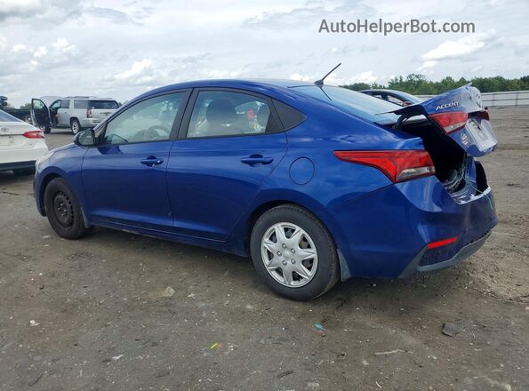 3KPC24A68ME128775 2021 HYUNDAI ACCENT Blue Trasero izquierdo