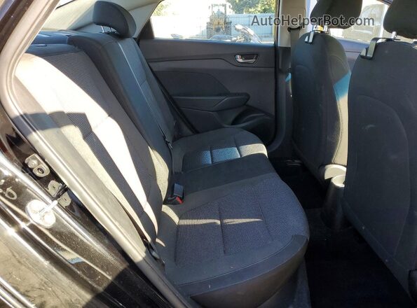 3KPC24A68ME148685 2021 HYUNDAI ACCENT Black უკანა სავარძლების ხედი