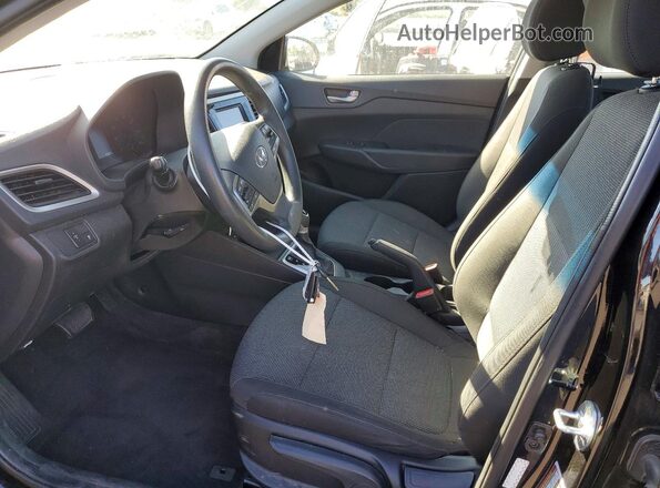3KPC24A68ME148685 2021 HYUNDAI ACCENT Black წინა სალონის ხედი