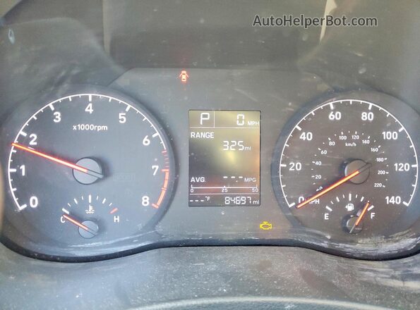 3KPC24A68ME148685 2021 HYUNDAI ACCENT Black ხელსაწყოთა პანელის ხედი