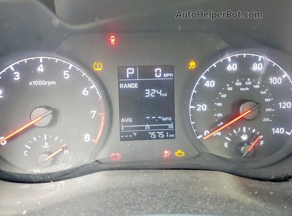 3KPC24A68ME149271 2021 HYUNDAI ACCENT Blue Vista del cuadro de instrumentos
