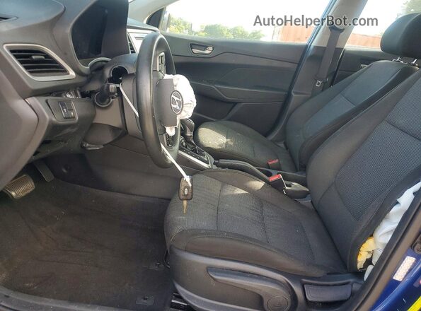 3KPC24A68ME149271 2021 HYUNDAI ACCENT Blue Vista interior delantera