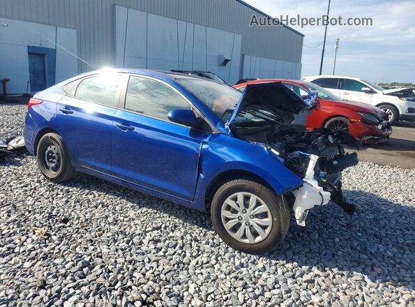 3KPC24A68ME149271 2021 HYUNDAI ACCENT Blue Delantero derecho