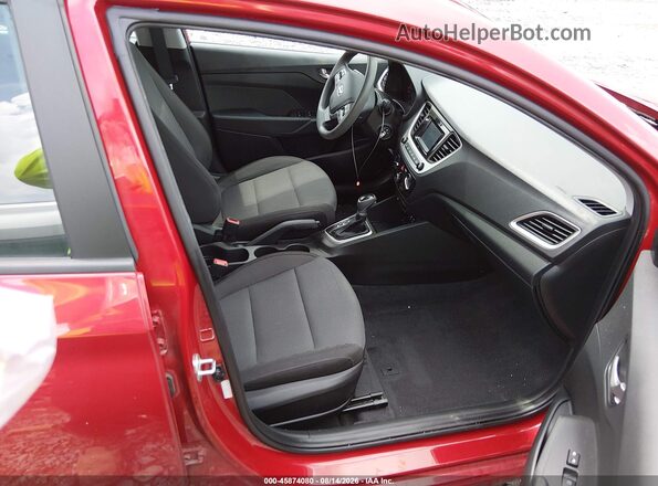 3KPC24A68NE166704 2022 HYUNDAI ACCENT Red Widok wnętrza z przodu