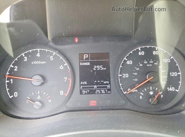 3KPC24A68NE186452 2022 HYUNDAI ACCENT Белый Вид щитка приборов