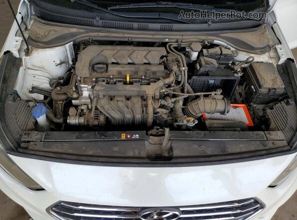 3KPC24A69LE092187 2020 HYUNDAI ACCENT White უკანა სალონის ხედი