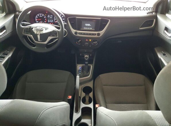 3KPC24A69LE092187 2020 HYUNDAI ACCENT White წინა პანელის ხედი