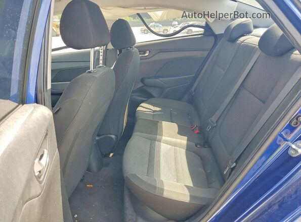 3KPC24A69LE118514 2020 HYUNDAI ACCENT Blue Vista de los asientos traseros