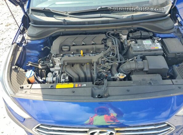 3KPC24A69LE118514 2020 HYUNDAI ACCENT Blue Vista interior trasera