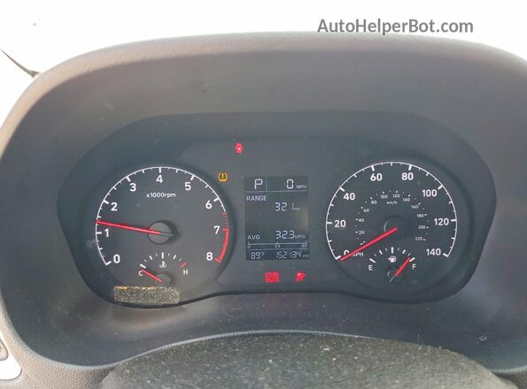 3KPC24A69LE118514 2020 HYUNDAI ACCENT Blue Vista del cuadro de instrumentos