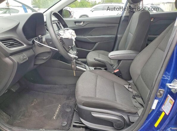 3KPC24A69ME128669 2021 HYUNDAI ACCENT Blue Widok wnętrza z przodu
