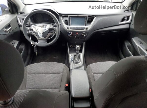 3KPC24A69ME128669 2021 HYUNDAI ACCENT Blue Widok deski rozdzielczej
