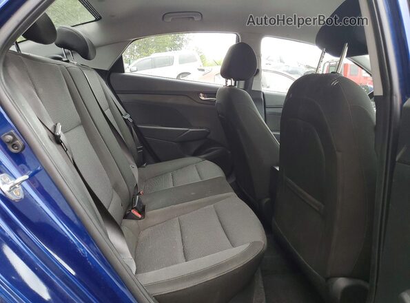 3KPC24A69ME128669 2021 HYUNDAI ACCENT Blue Widok tylnych siedzeń