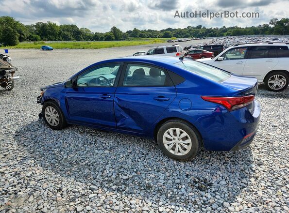 3KPC24A69ME139008 2021 HYUNDAI ACCENT Blue Trasero izquierdo