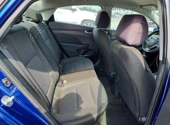 3KPC24A69ME139008 2021 HYUNDAI ACCENT Blue Vista de los asientos traseros