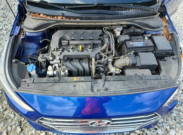 3KPC24A69ME139008 2021 HYUNDAI ACCENT Blue Vista interior trasera