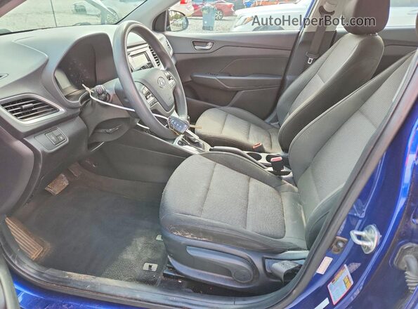 3KPC24A69ME139008 2021 HYUNDAI ACCENT Blue Vista interior delantera