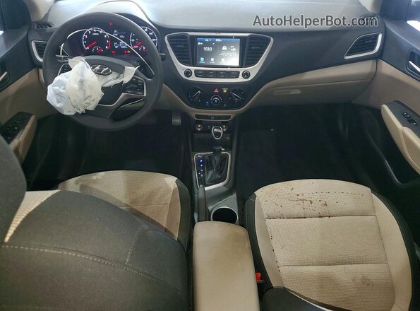 3KPC24A69ME150316 2021 HYUNDAI ACCENT White წინა პანელის ხედი