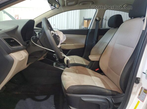 3KPC24A69ME150316 2021 HYUNDAI ACCENT White წინა სალონის ხედი
